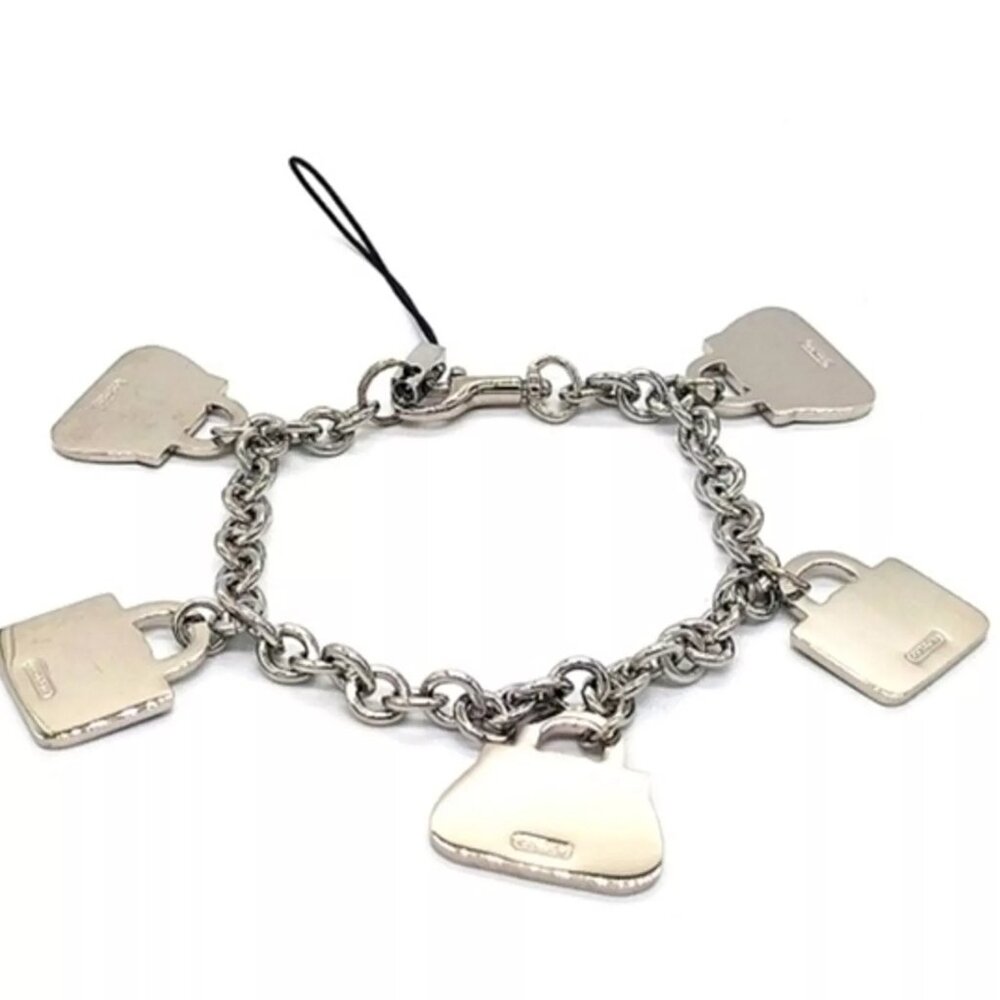 NEW COACH Multi Mini Purse Handbag Bracelet Lanyard Trigger Snap Keychain - Picture 4 of 7